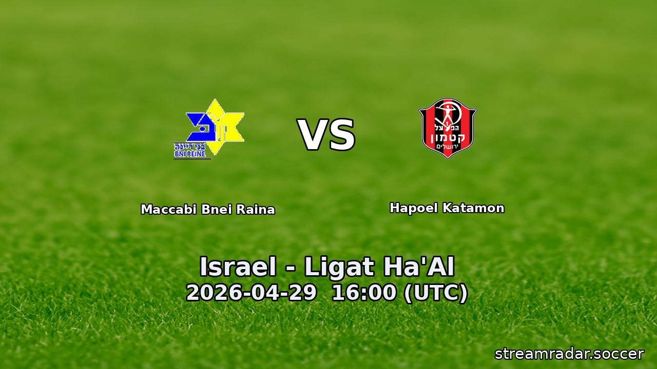 Maccabi Bnei Raina vs Hapoel Katamon