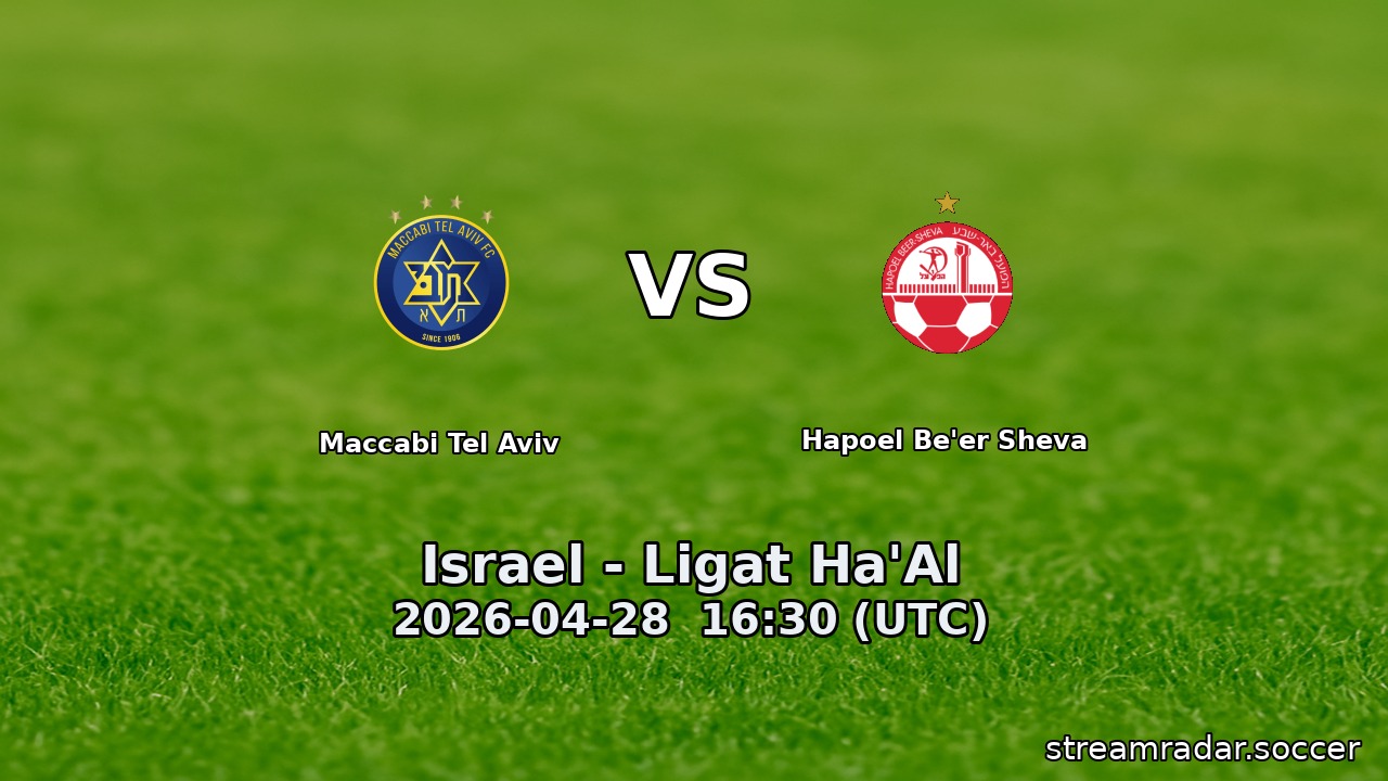 Maccabi Tel Aviv vs Hapoel Be'er Sheva