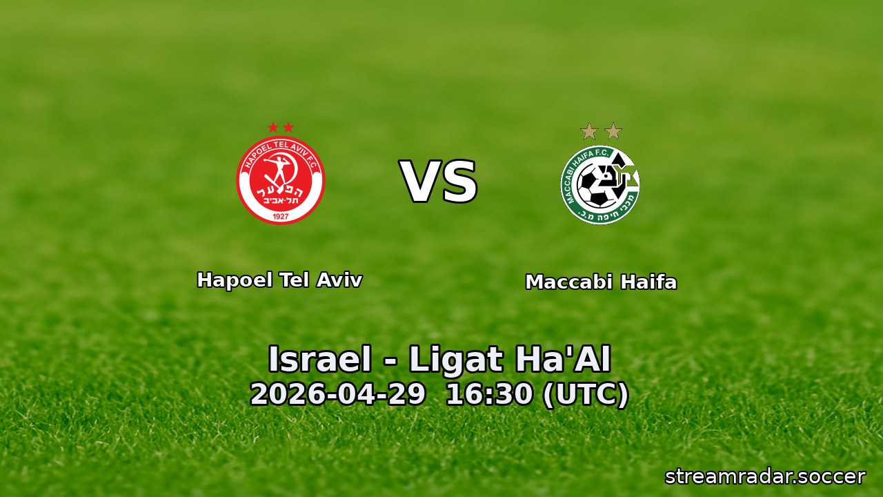 Hapoel Tel Aviv vs Maccabi Haifa