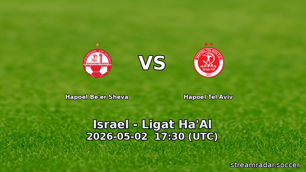 Hapoel Be'er Sheva vs Hapoel Tel Aviv