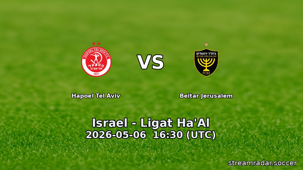 Hapoel Tel Aviv vs Beitar Jerusalem