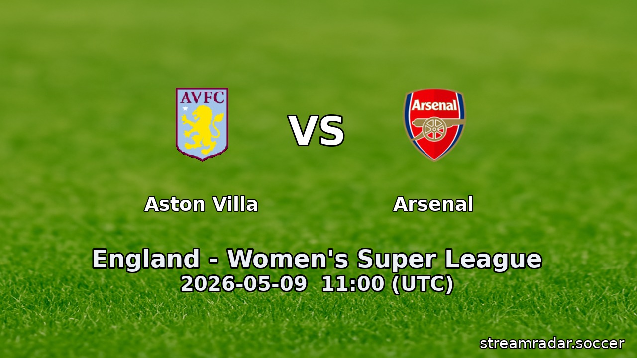 Aston Villa vs Arsenal