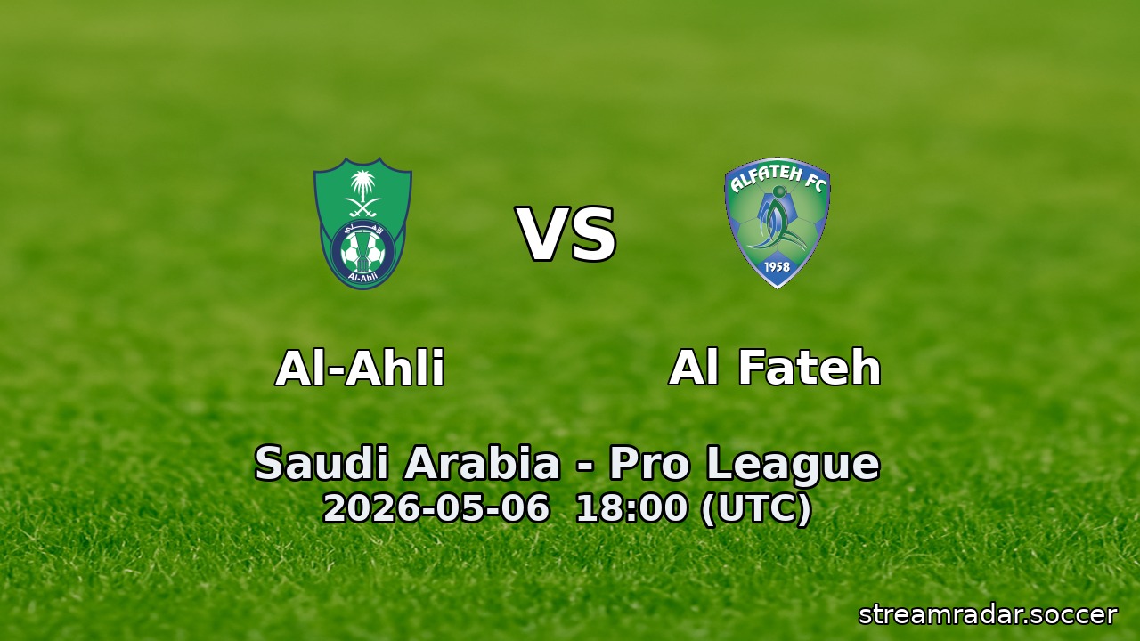 Al-Ahli vs Al Fateh