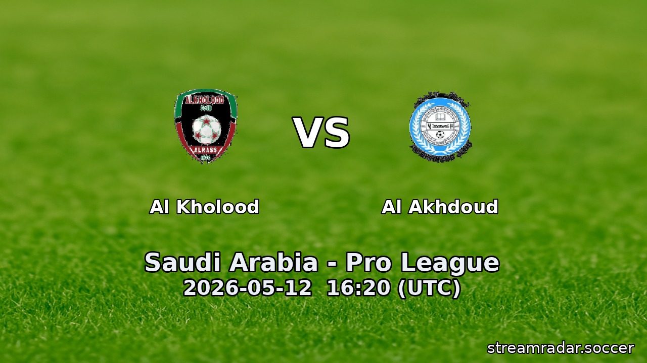 Al Kholood vs Al Akhdoud