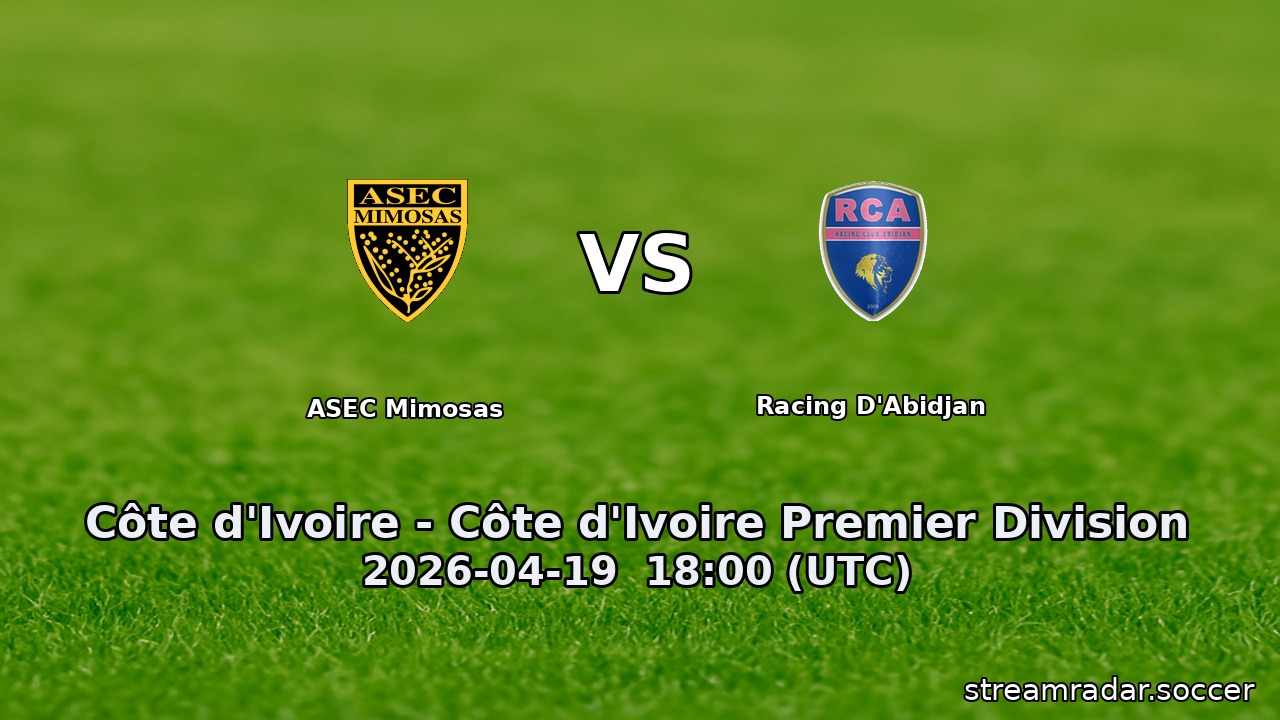 ASEC Mimosas vs Racing D'Abidjan