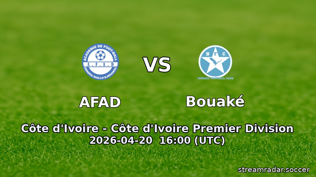 AFAD vs Bouaké