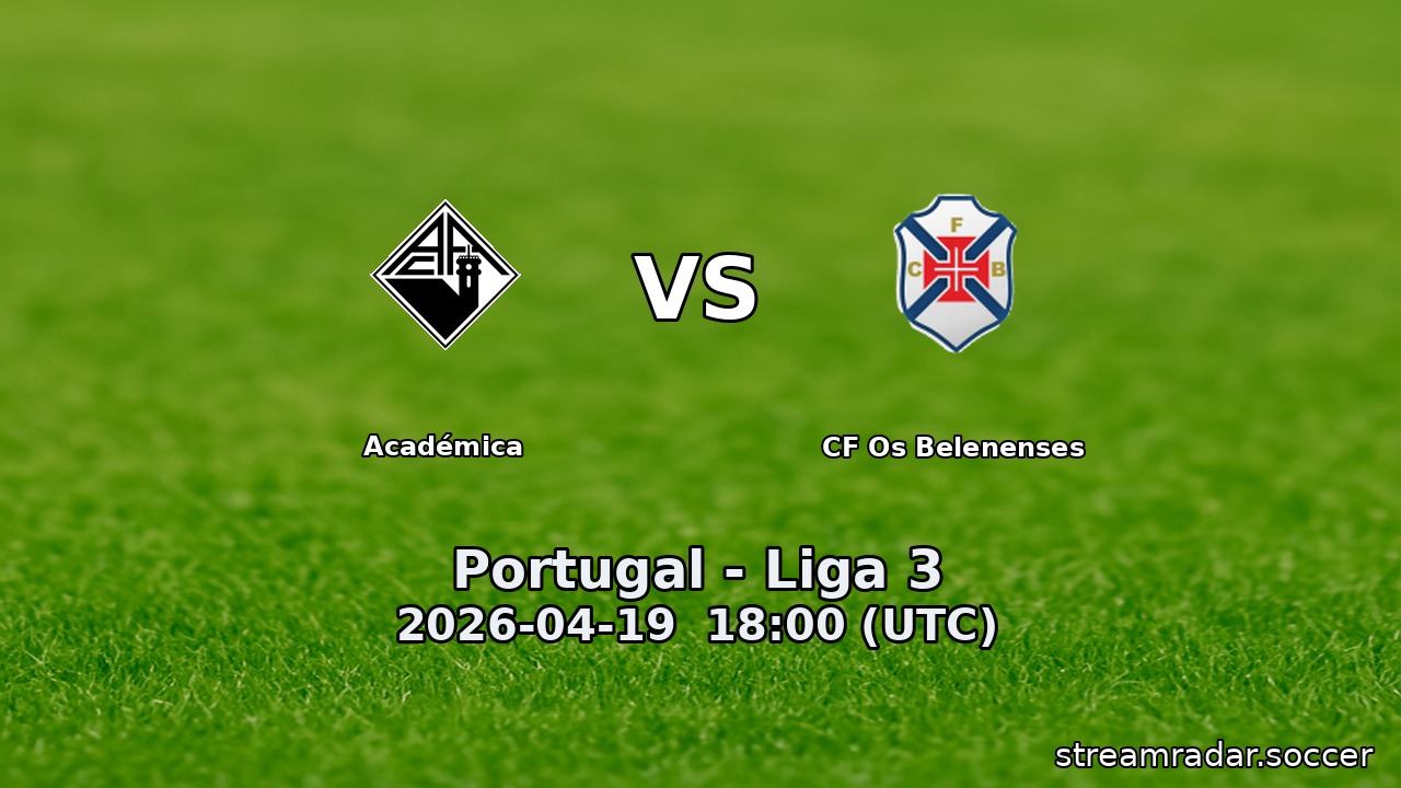 Académica vs CF Os Belenenses