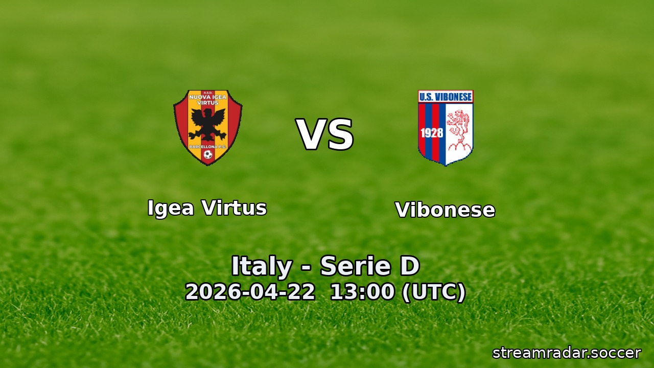 Igea Virtus vs Vibonese