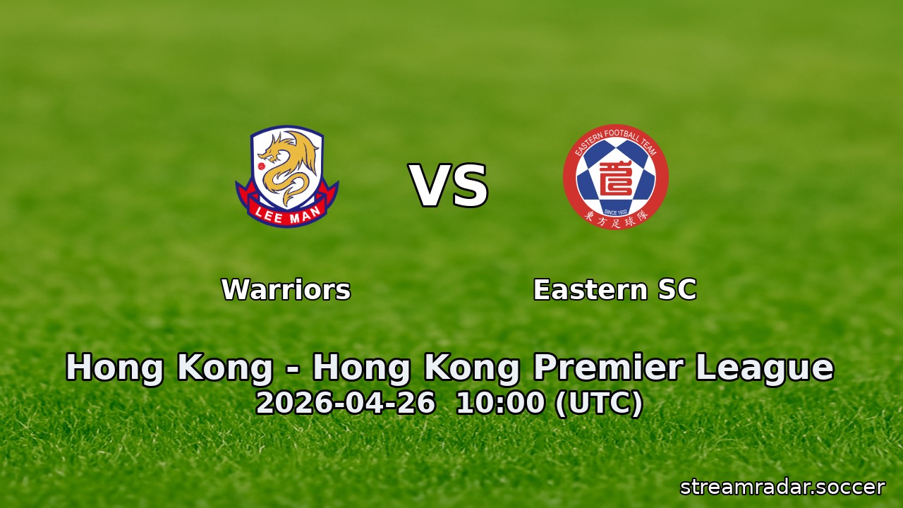 Warriors vs Eastern SC