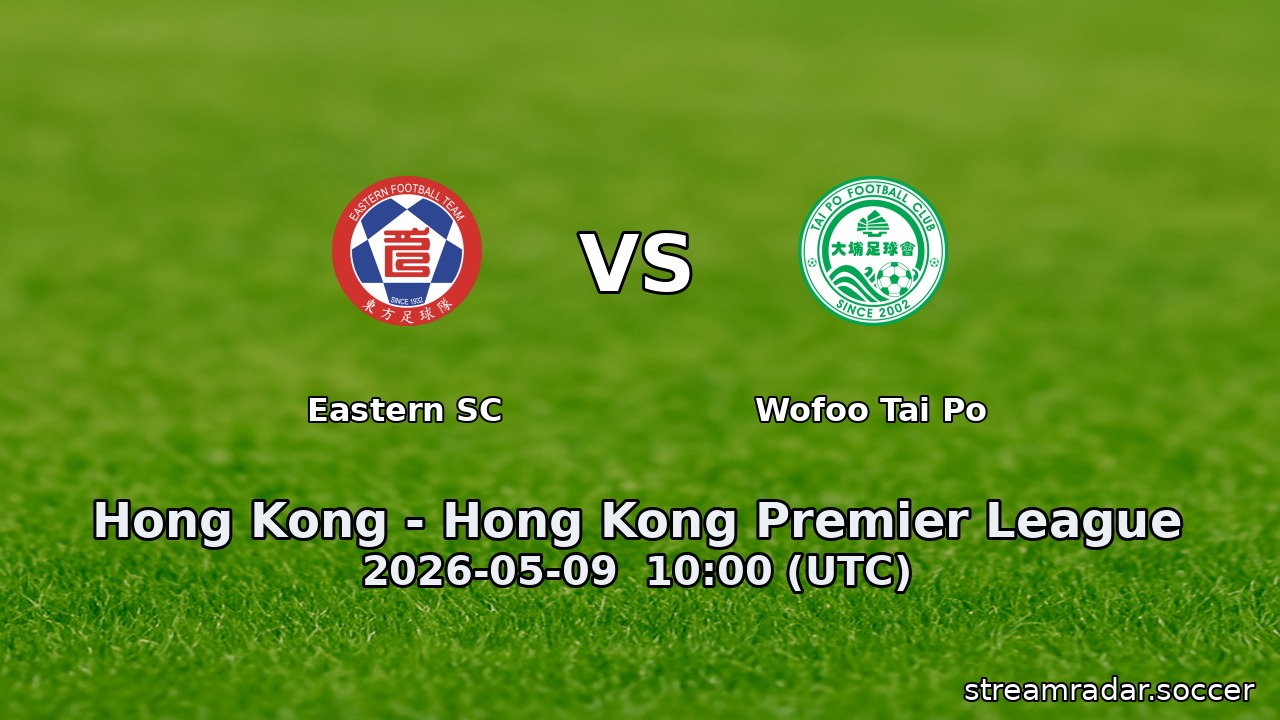 Eastern SC vs Wofoo Tai Po