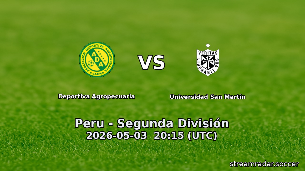 Deportiva Agropecuaria vs Universidad San Martín