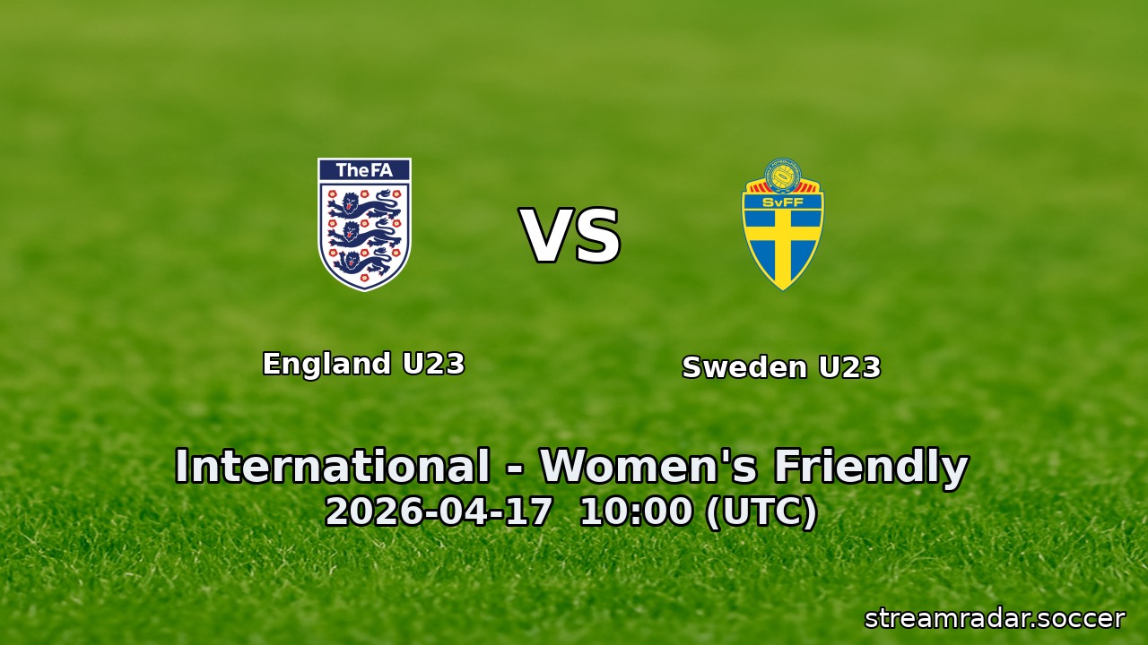 England U23 vs Sweden U23