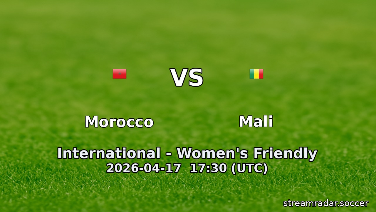 Morocco vs Mali