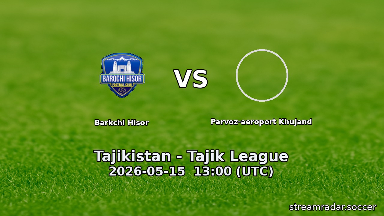 Barkchi Hisor vs Parvoz-aeroport Khujand