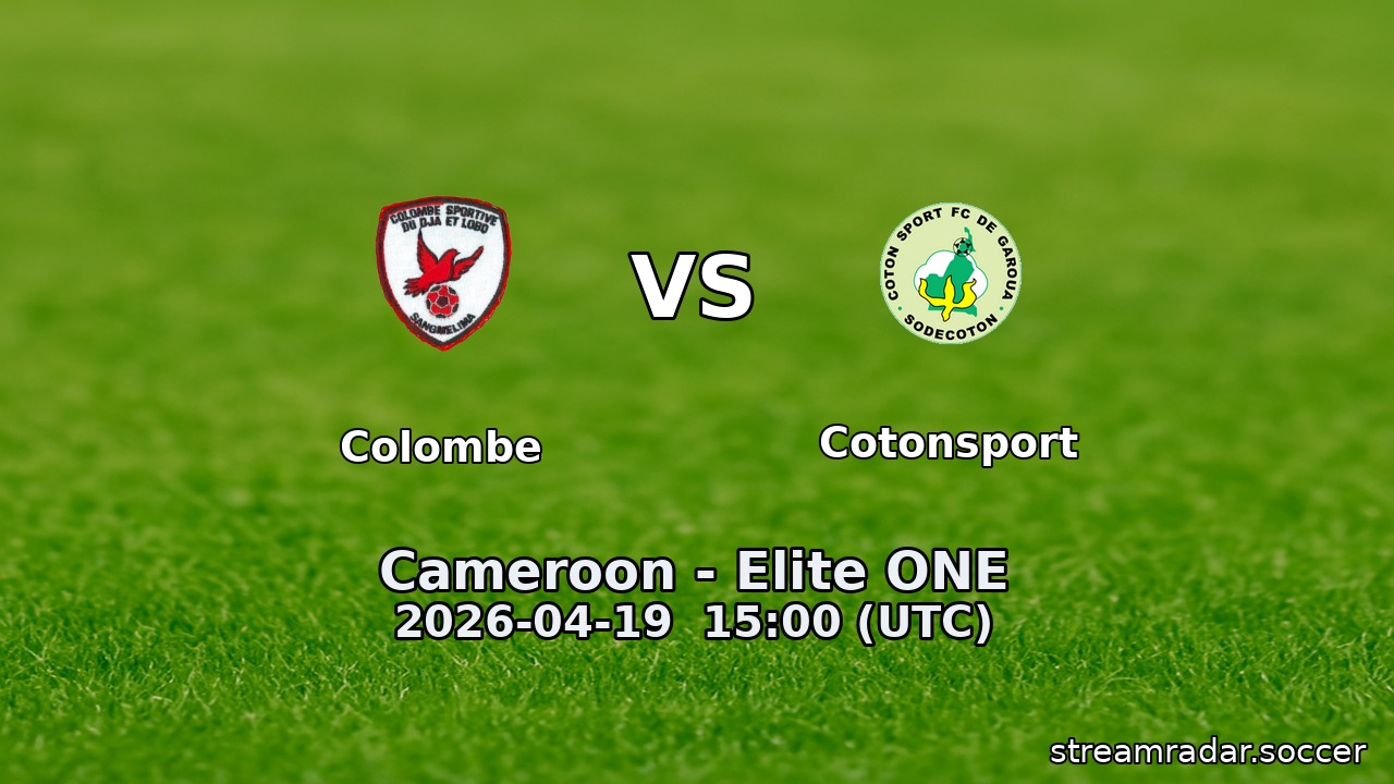 Colombe vs Cotonsport