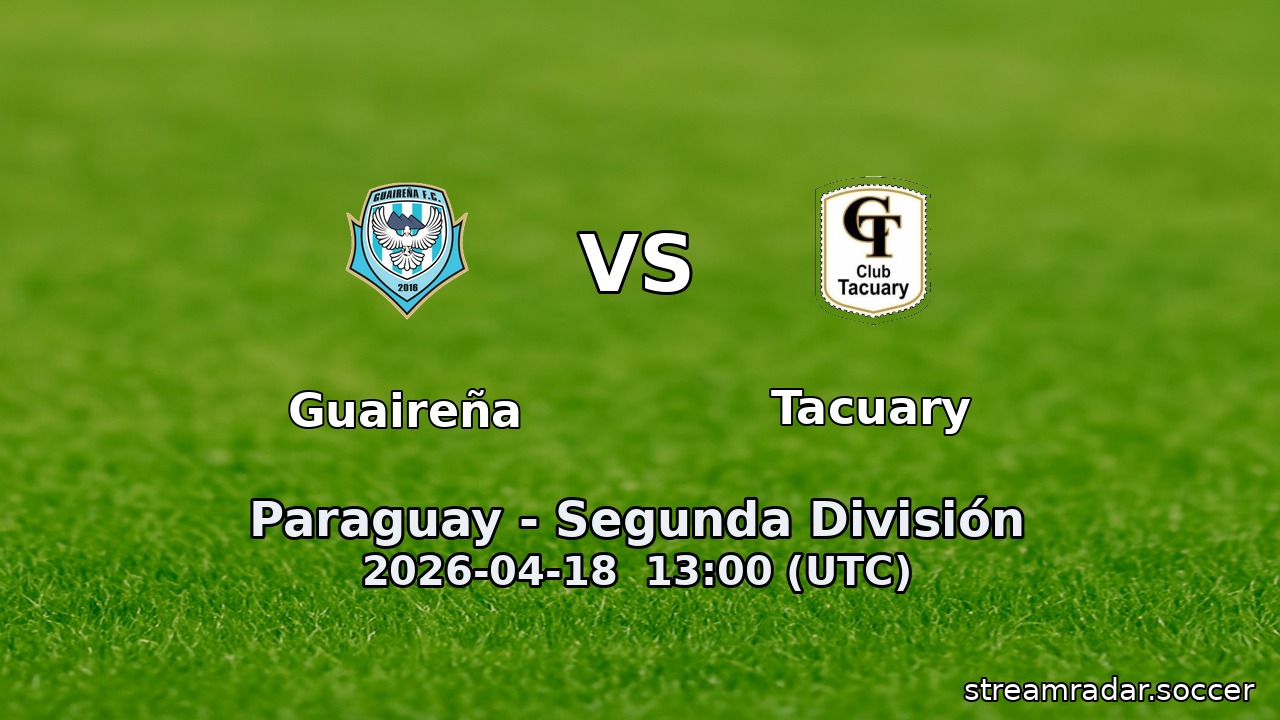 Guaireña vs Tacuary
