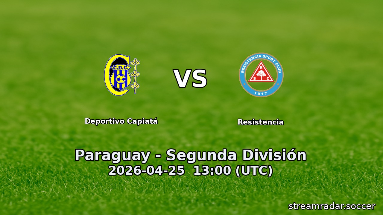 Deportivo Capiatá vs Resistencia