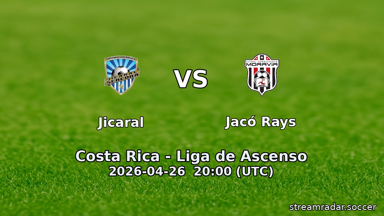 Jicaral vs Jacó Rays