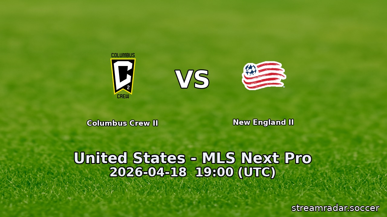 Columbus Crew II vs New England II