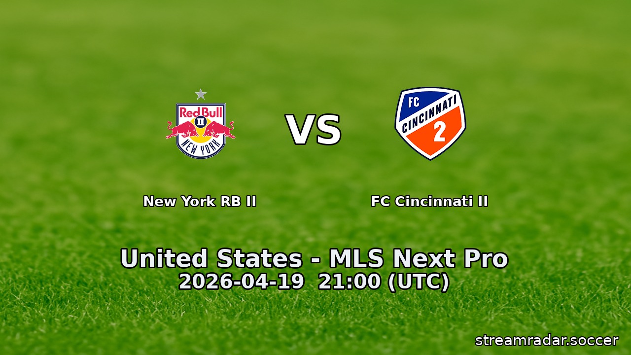 New York RB II vs FC Cincinnati II