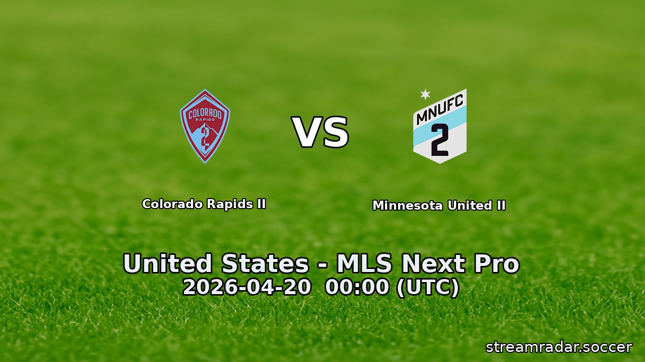 Colorado Rapids II vs Minnesota United II