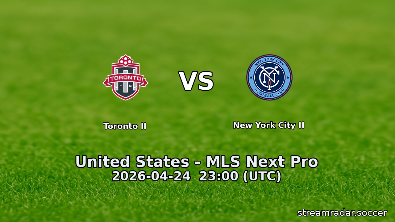 Toronto II vs New York City II