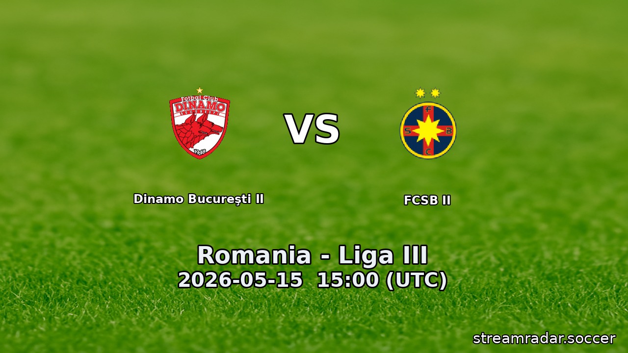 Dinamo Bucureşti II vs FCSB II