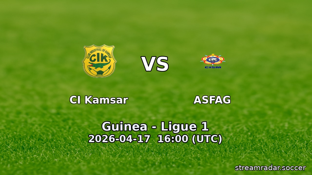 CI Kamsar vs ASFAG