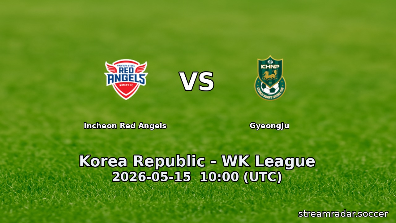 Incheon Red Angels vs Gyeongju