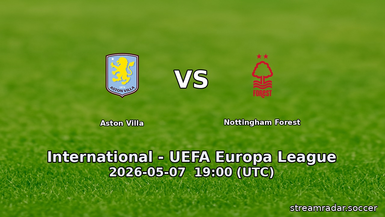 Aston Villa vs Nottingham Forest