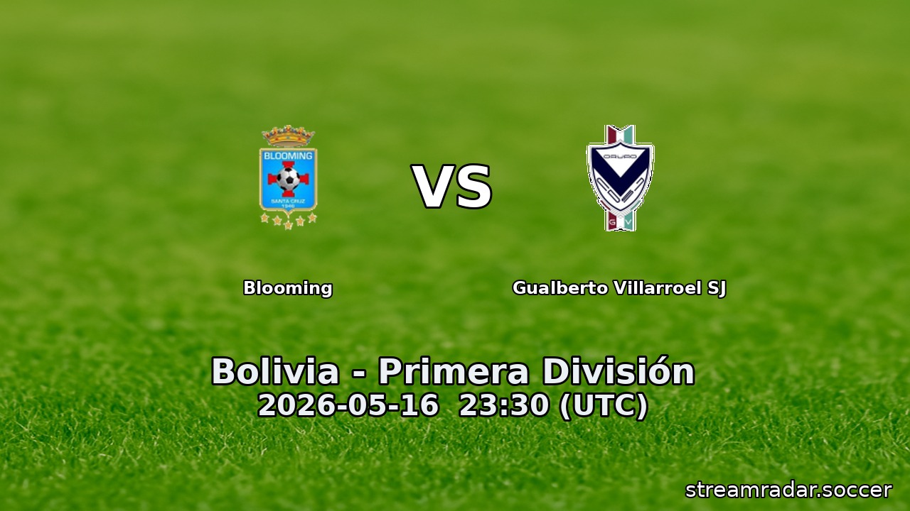 Blooming vs Gualberto Villarroel SJ