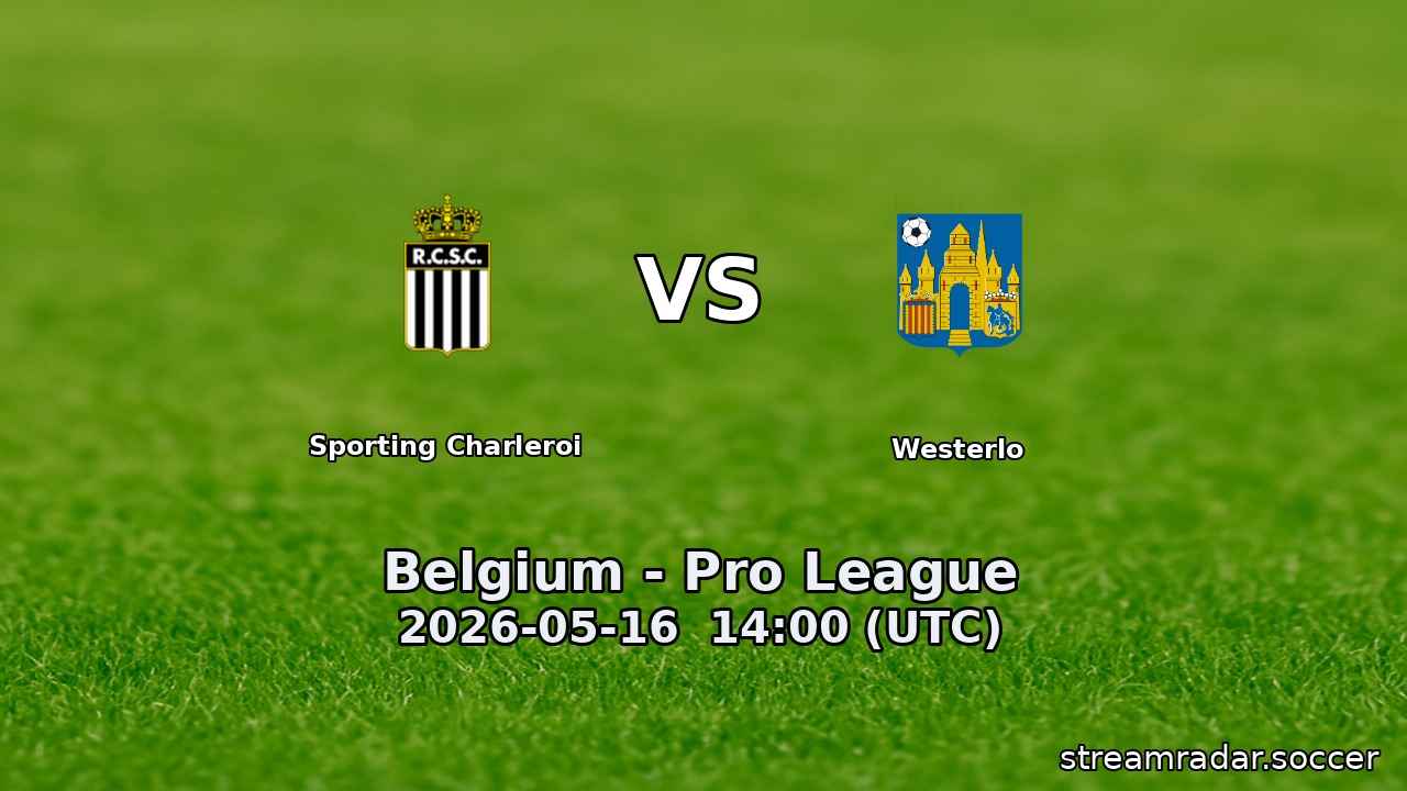Sporting Charleroi vs Westerlo