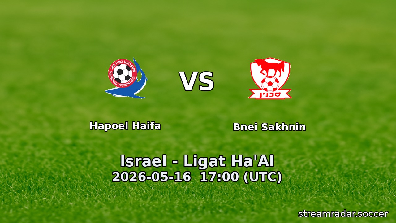Hapoel Haifa vs Bnei Sakhnin