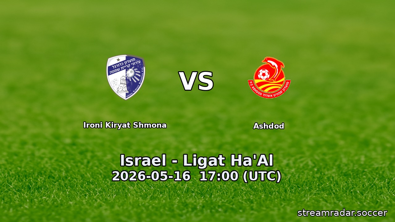 Ironi Kiryat Shmona vs Ashdod