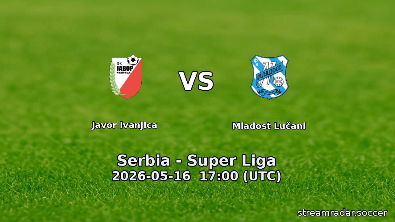 Javor Ivanjica vs Mladost Lučani