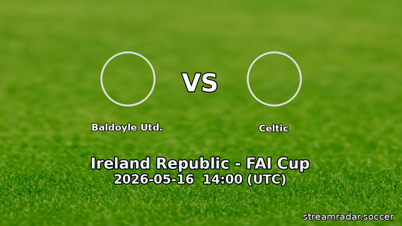 Baldoyle Utd. vs Celtic