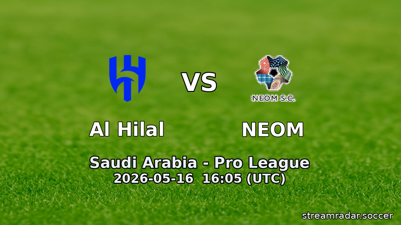 Al Hilal vs NEOM