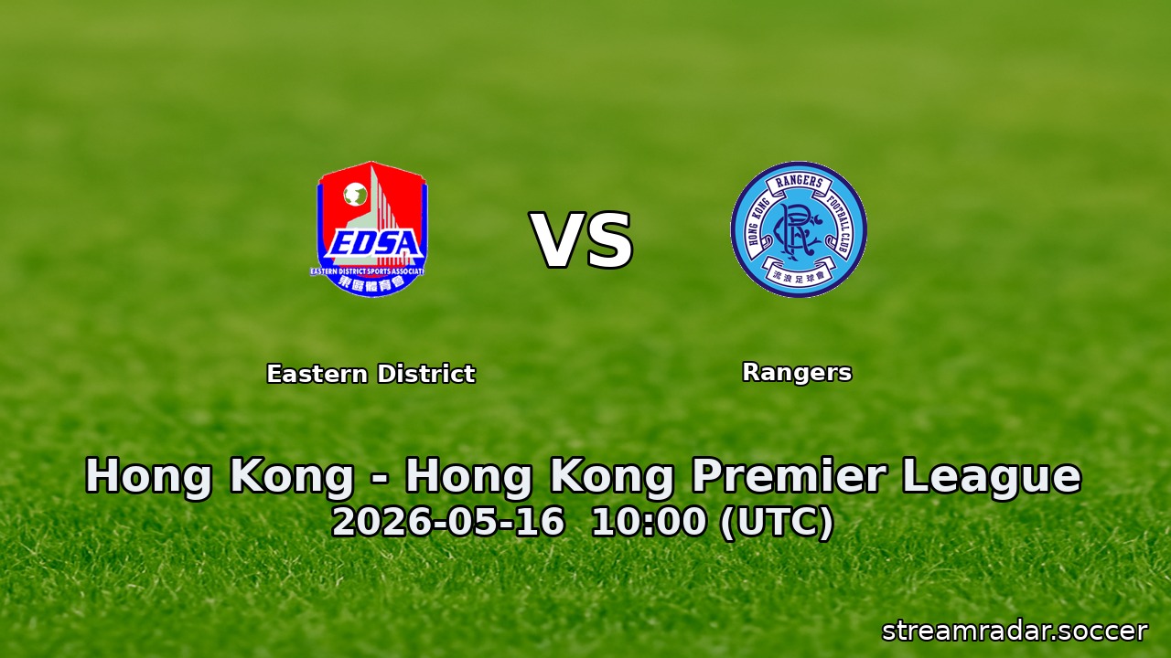 Eastern District vs Rangers