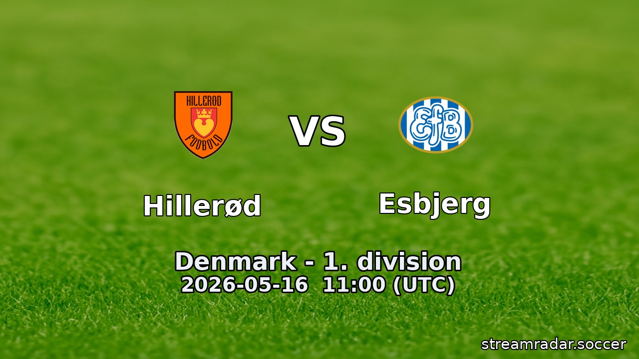 Hillerød vs Esbjerg