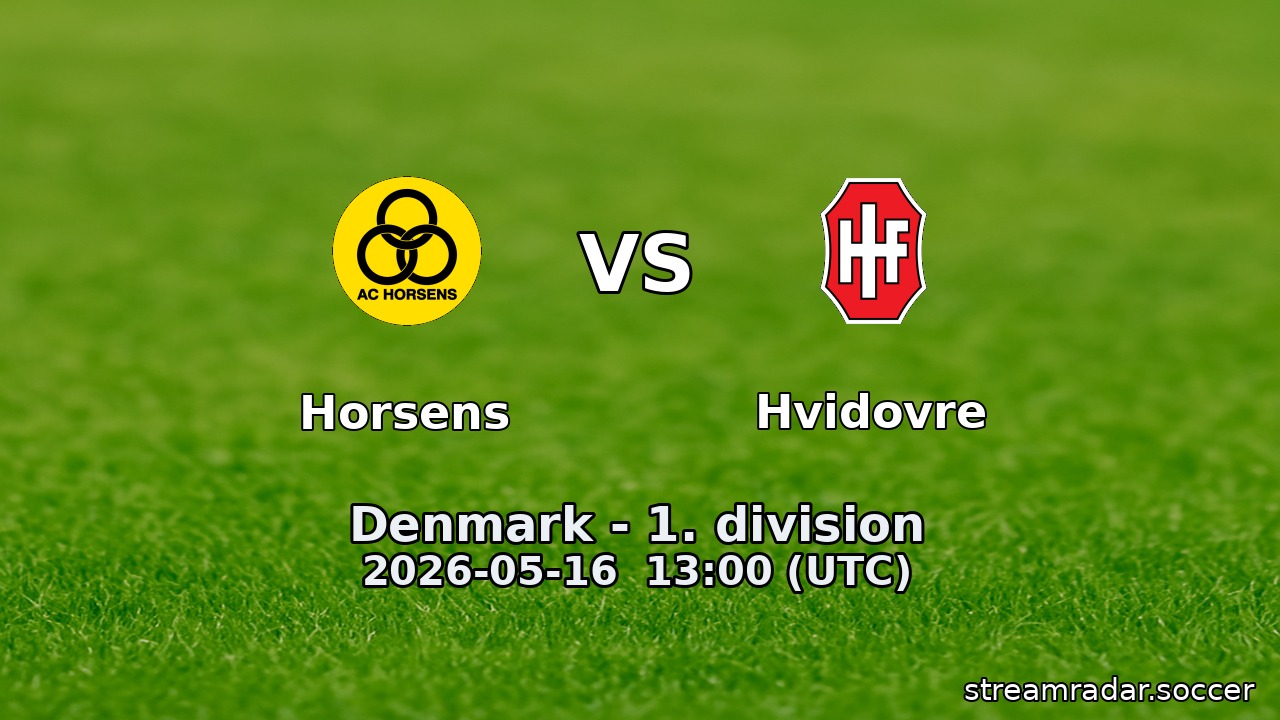 Horsens vs Hvidovre