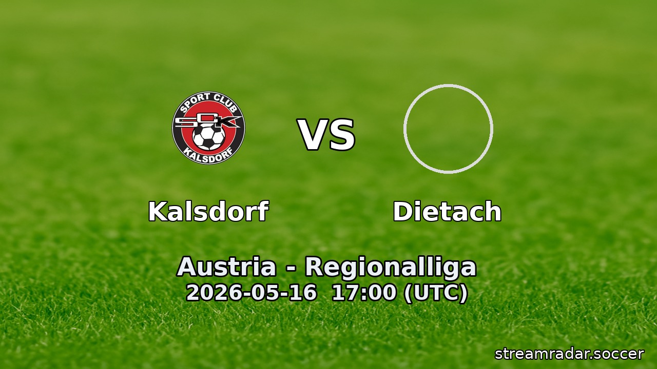 Kalsdorf vs Dietach