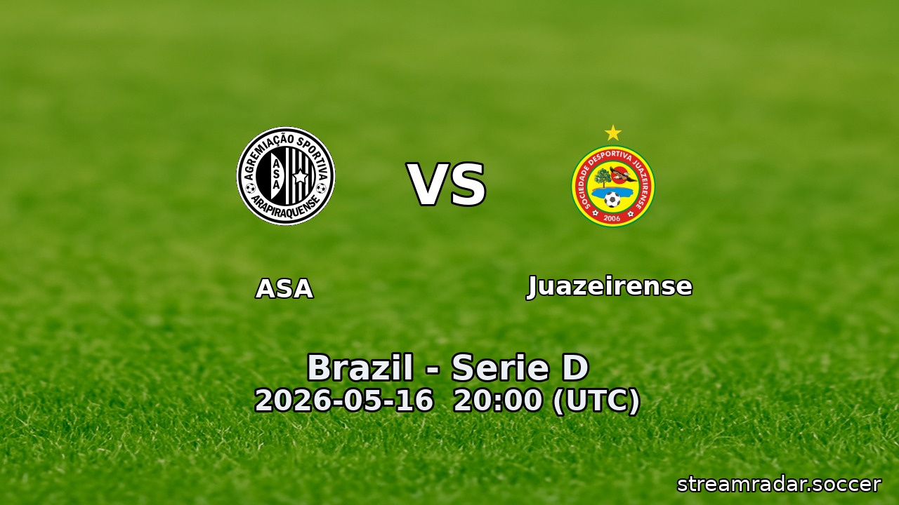 ASA vs Juazeirense