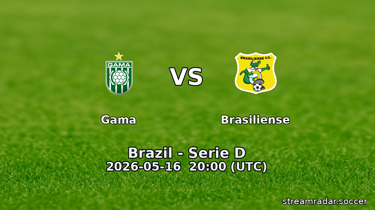 Gama vs Brasiliense