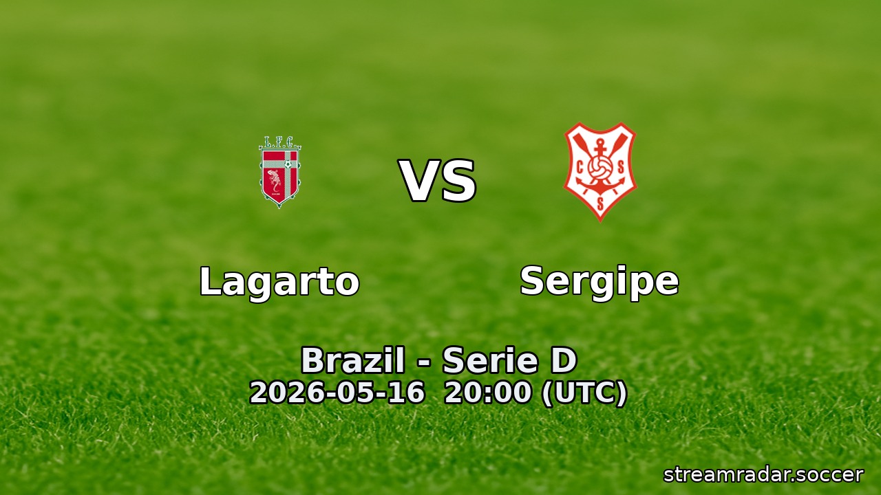 Lagarto vs Sergipe