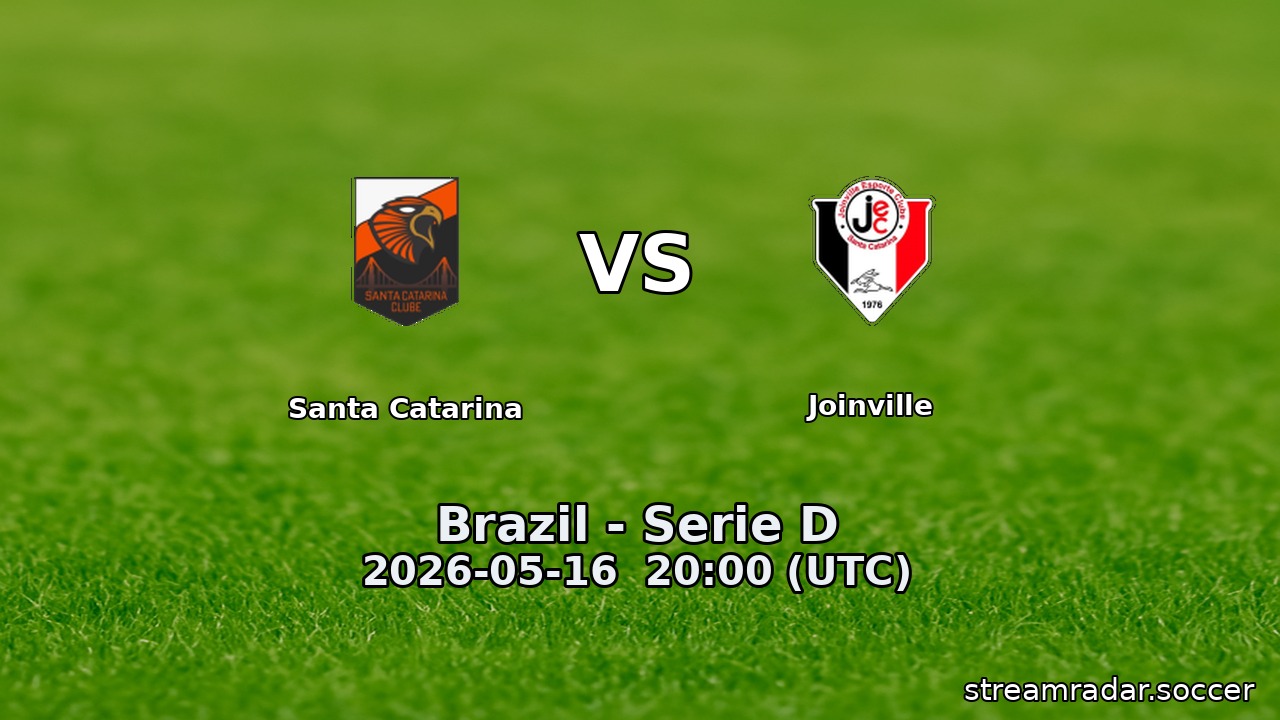 Santa Catarina vs Joinville
