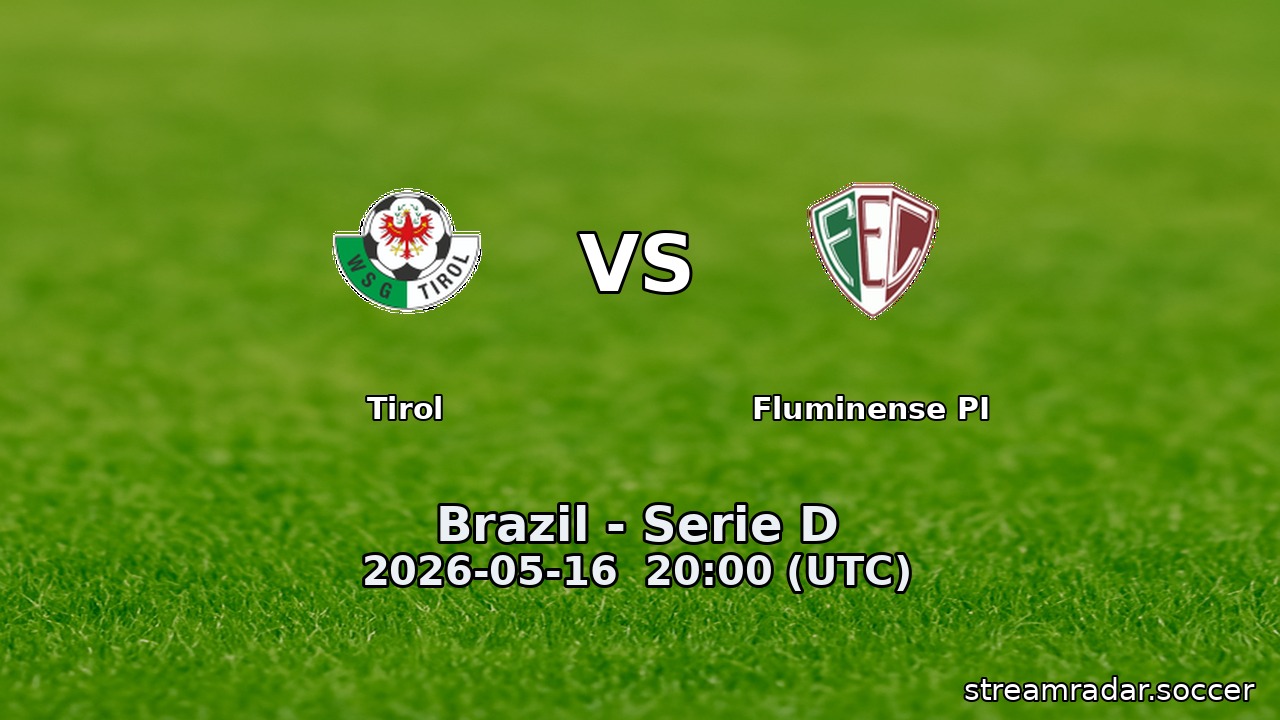 Tirol vs Fluminense PI