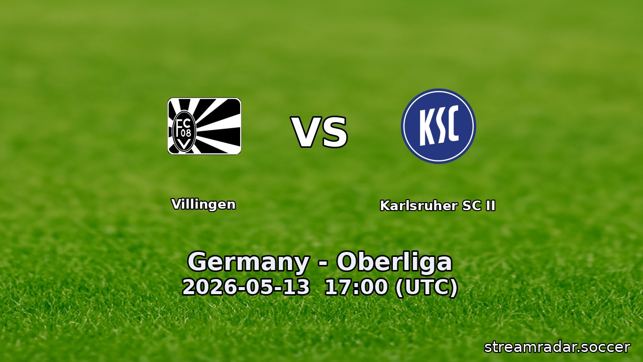 Villingen vs Karlsruher SC II