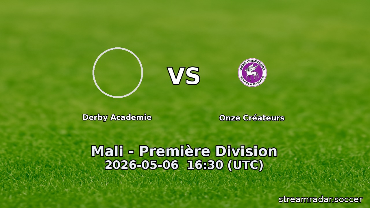 Derby Academie vs Onze Créateurs