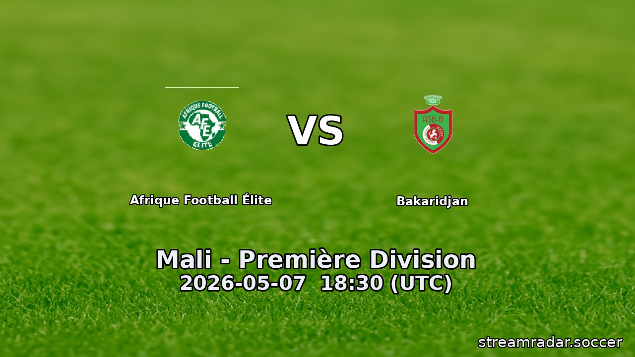 Afrique Football Élite vs Bakaridjan