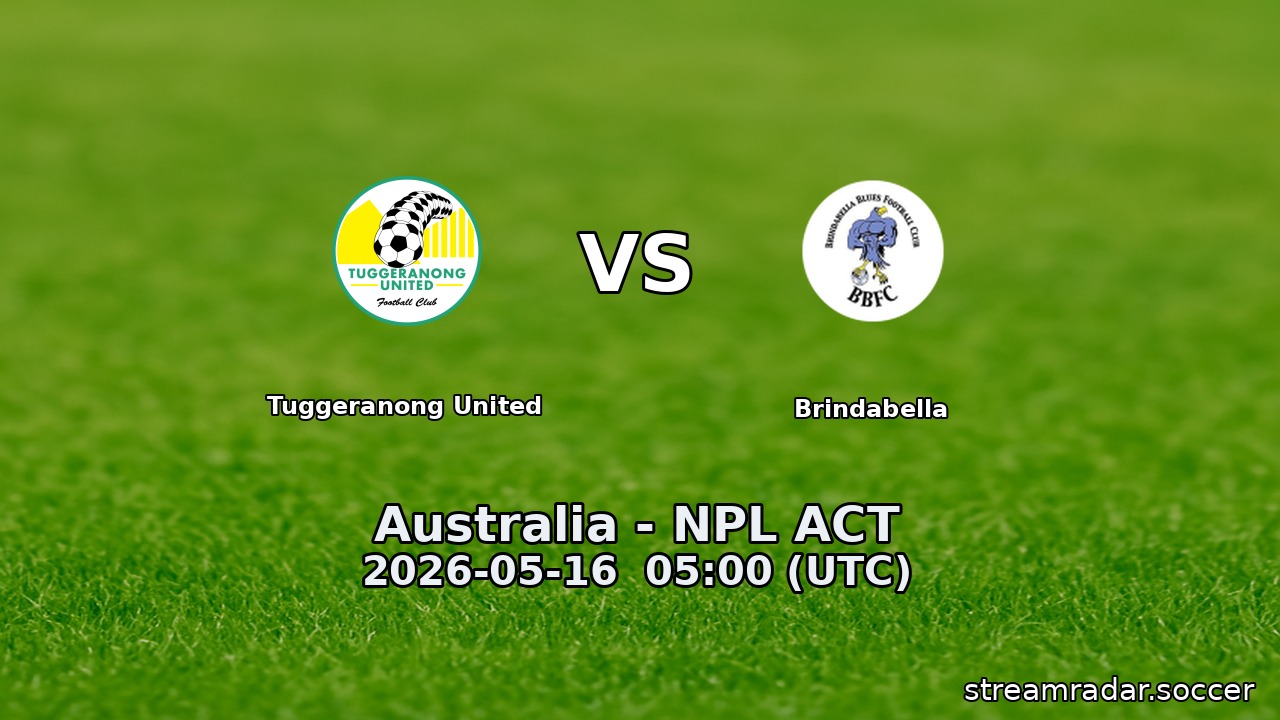 Tuggeranong United vs Brindabella